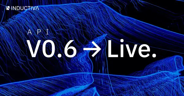 Inductiva API v0.6 release banner
