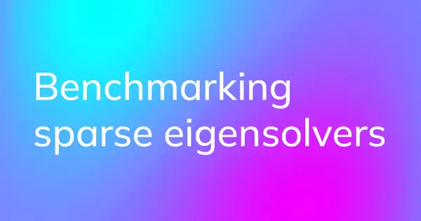 Benchmarking sparse eigensolvers image banner
