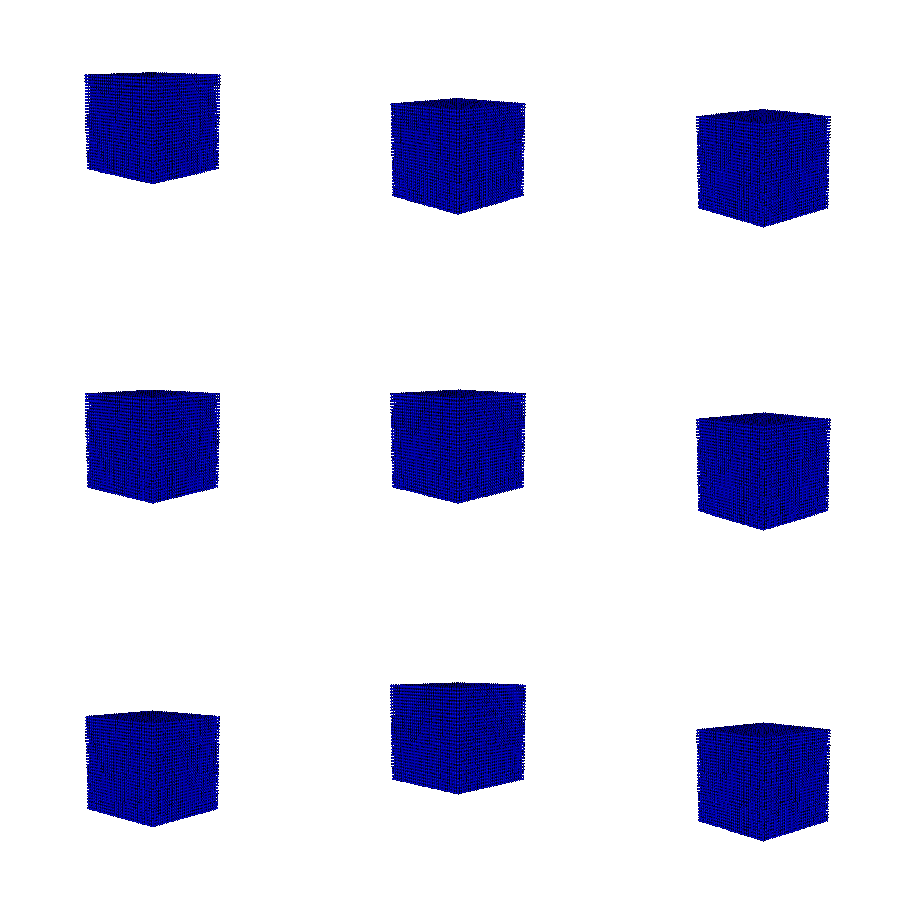 Visualization of 9 simulations